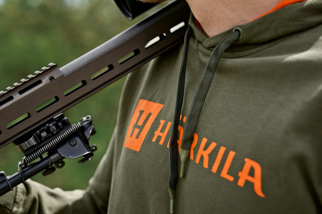 Härkila Identity Hoodie - Grape leaf/Mandarin orange