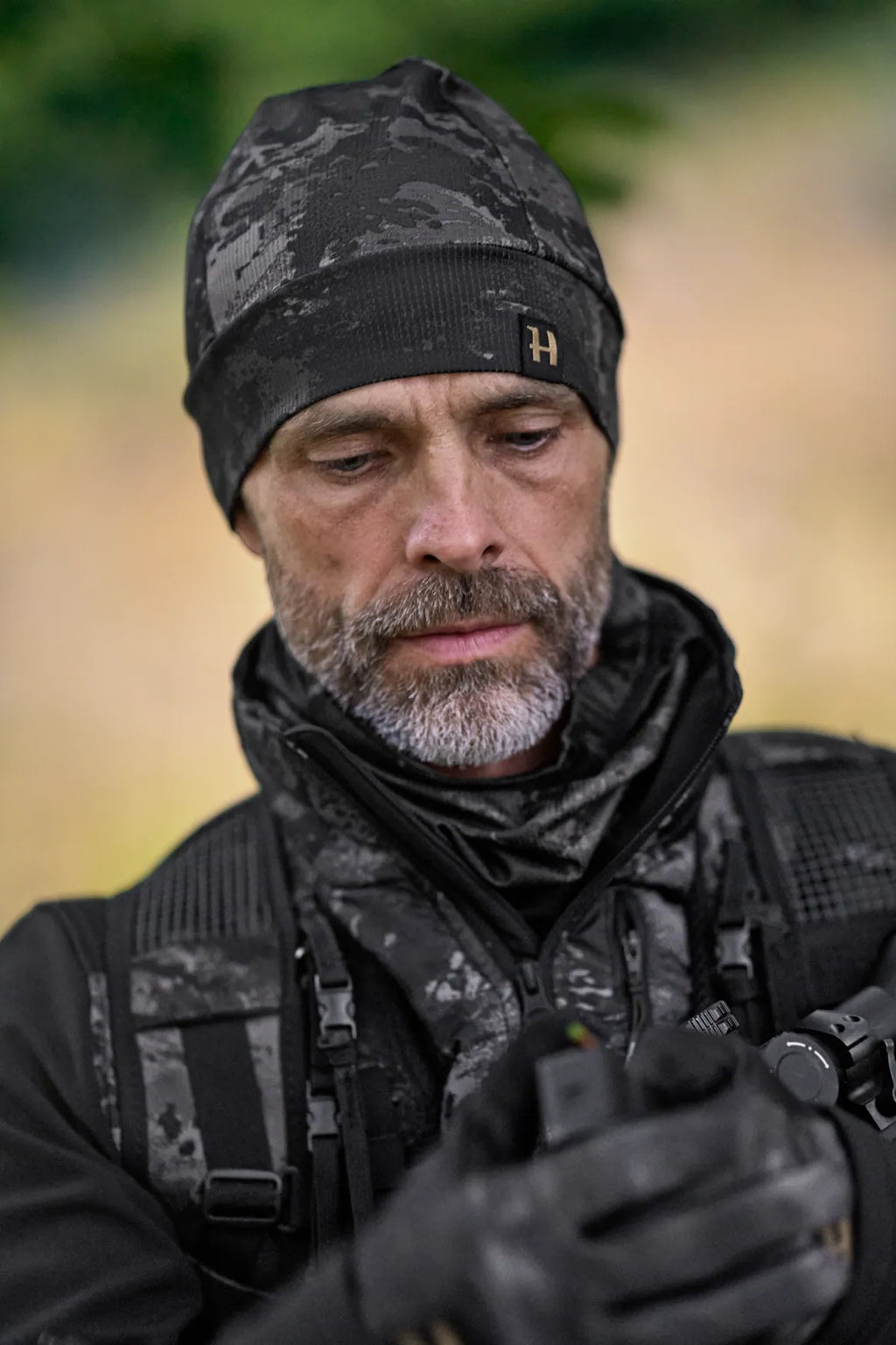 Härkila NOCTYX camo beanie - AXIS MSP®Black