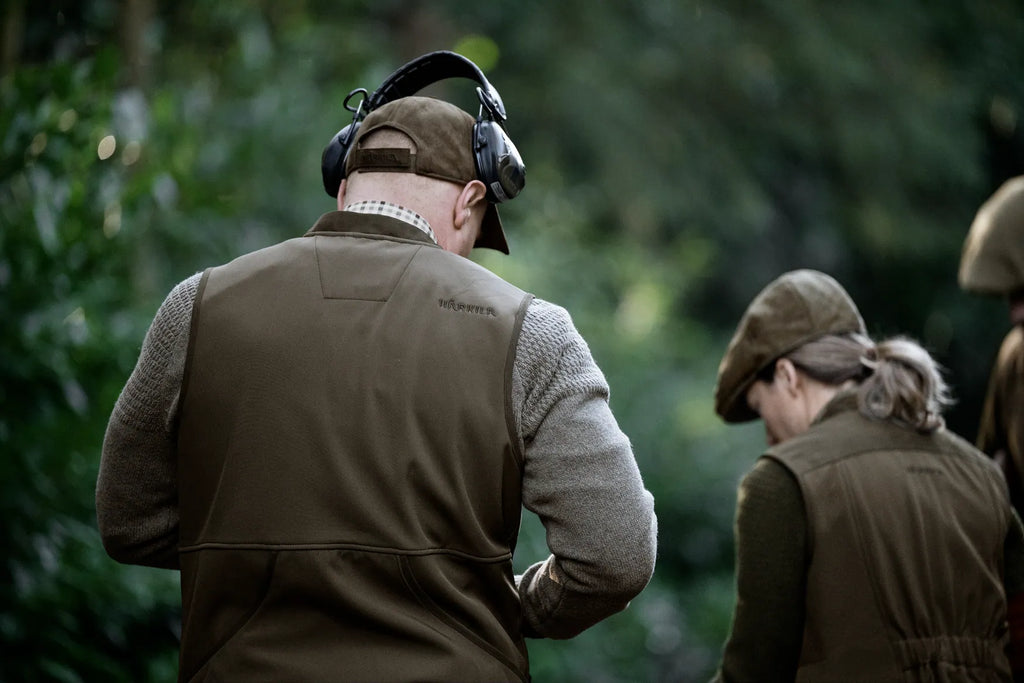 Skye shooting waistcoat - Willow green/Shadow brown