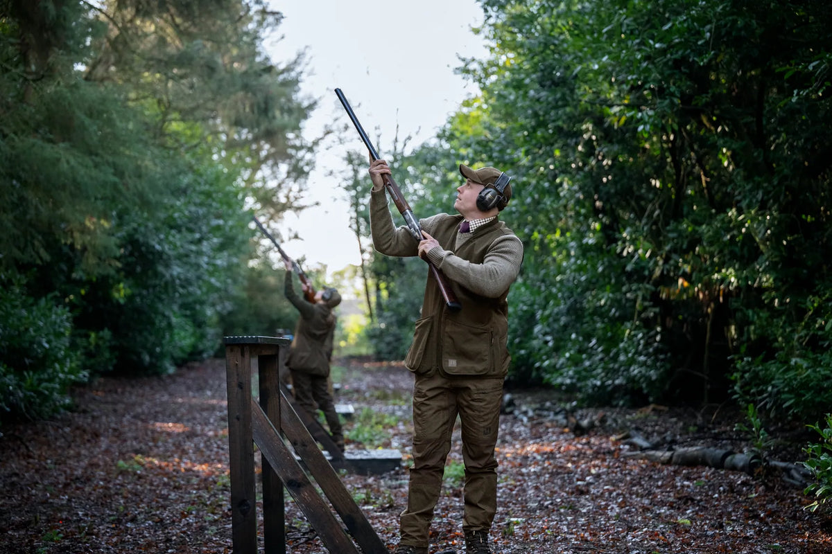 Skye shooting waistcoat - Willow green/Shadow brown