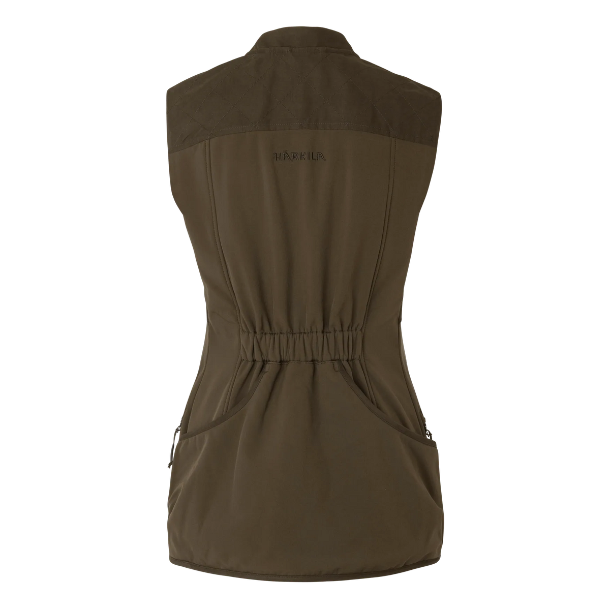 Skye shooting waistcoat W - Willow green/Shadow brown