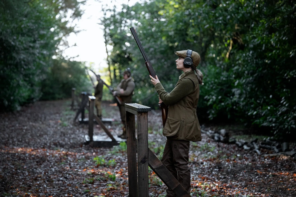 Skye shooting waistcoat W - Willow green/Shadow brown
