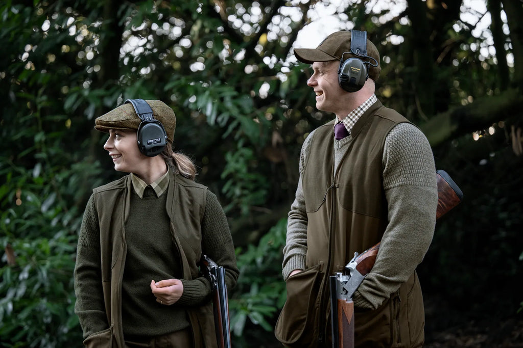 Skye shooting waistcoat W - Willow green/Shadow brown