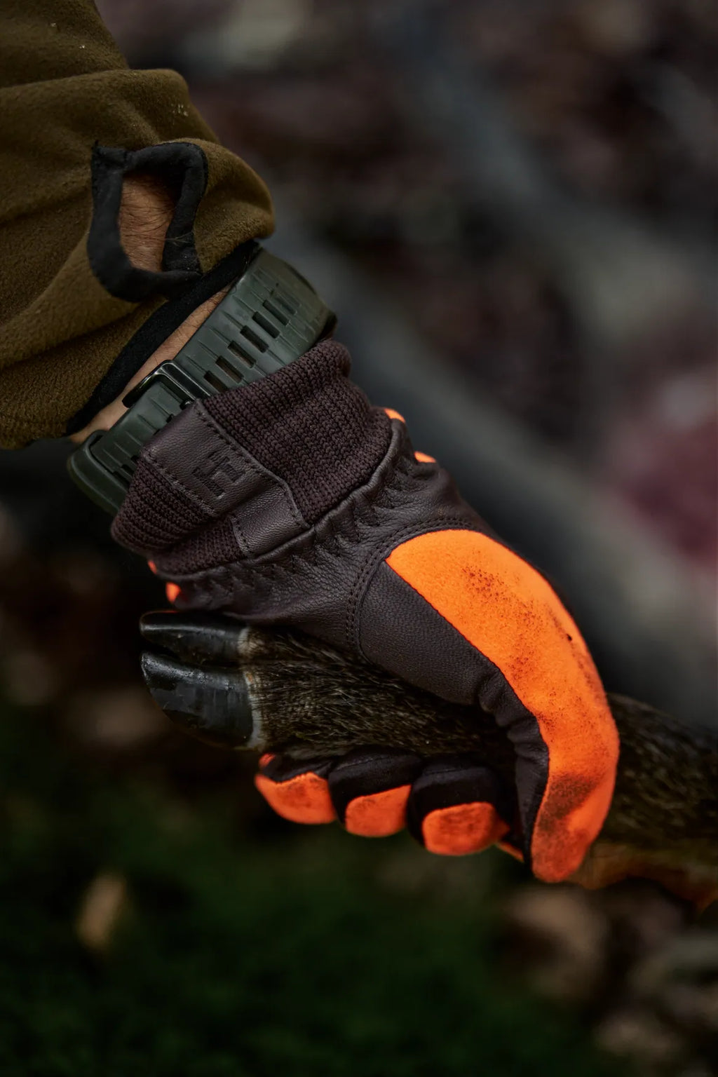 Wildboar Pro shooter Blaze WSP gloves - Orange blaze/Brown