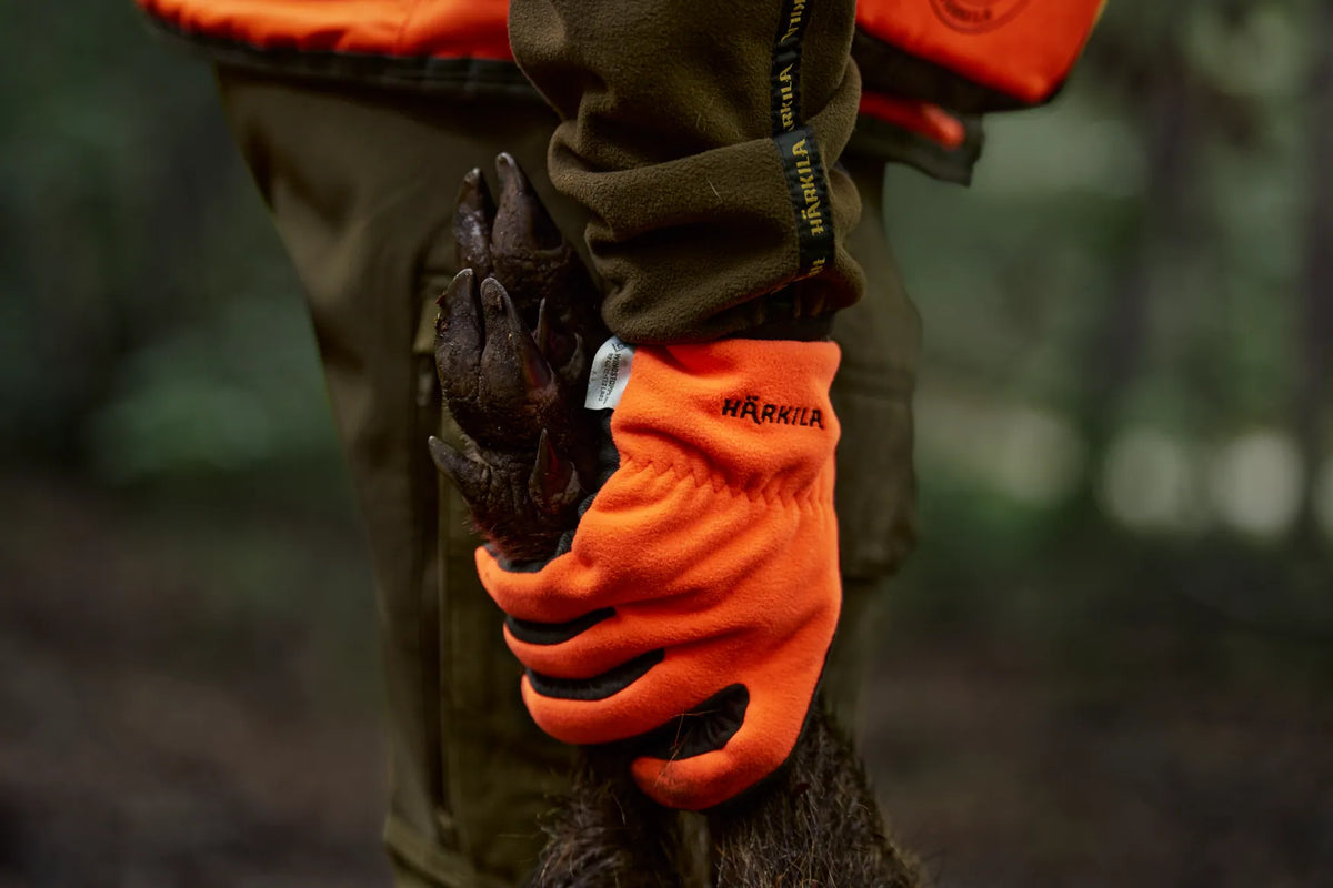 Wildboar Pro shooter Blaze WSP gloves - Orange blaze/Brown
