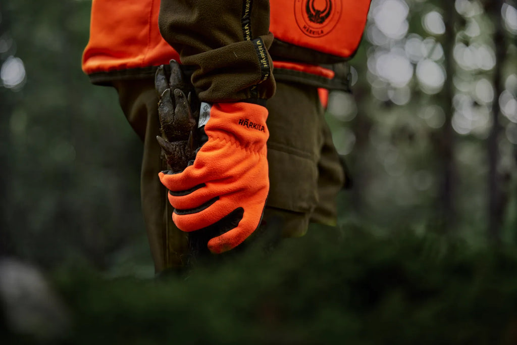 Wildboar Pro shooter Blaze WSP gloves - Orange blaze/Brown