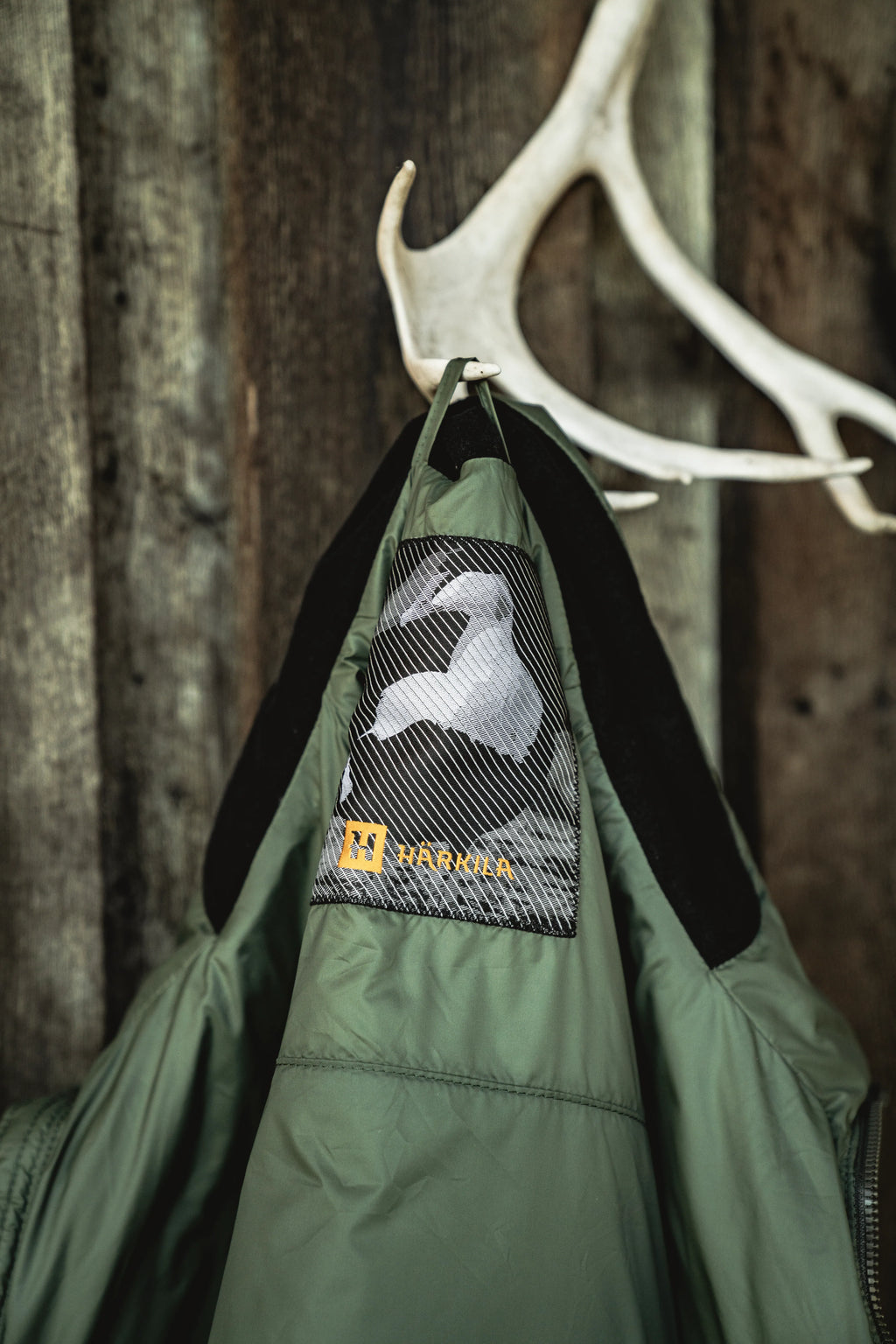 Härkila One packable Eiderdown waistcoat - Cottage green