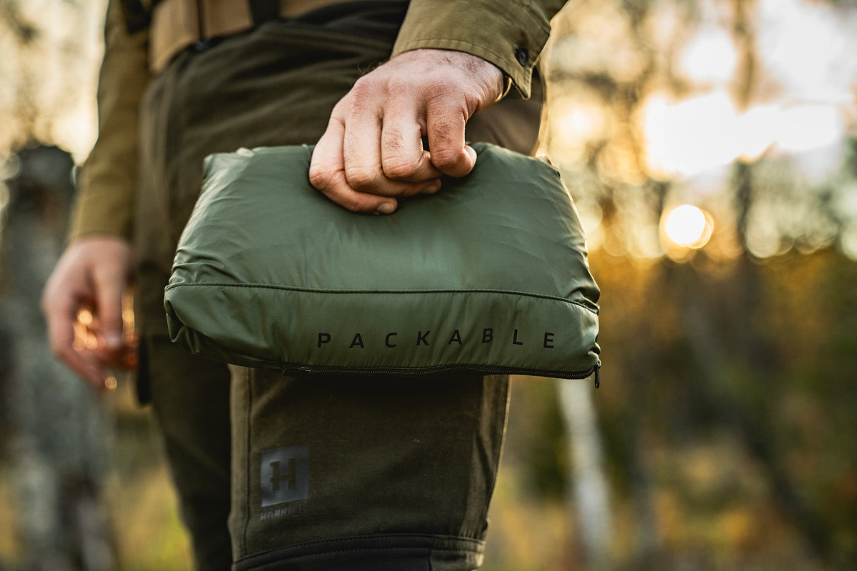 Härkila One packable Eiderdown waistcoat - Cottage green