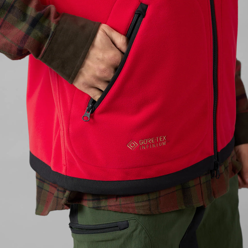 Kamko fleece waistcoat - Brown/Red