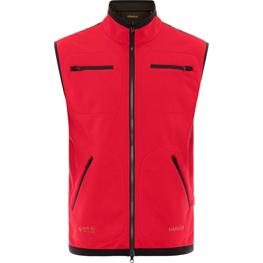 Kamko fleece waistcoat - Brown/Red