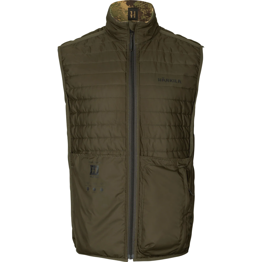 Deer Stalker camo reversible packable waistcoat - Willow green/AXIS MSP®Forest