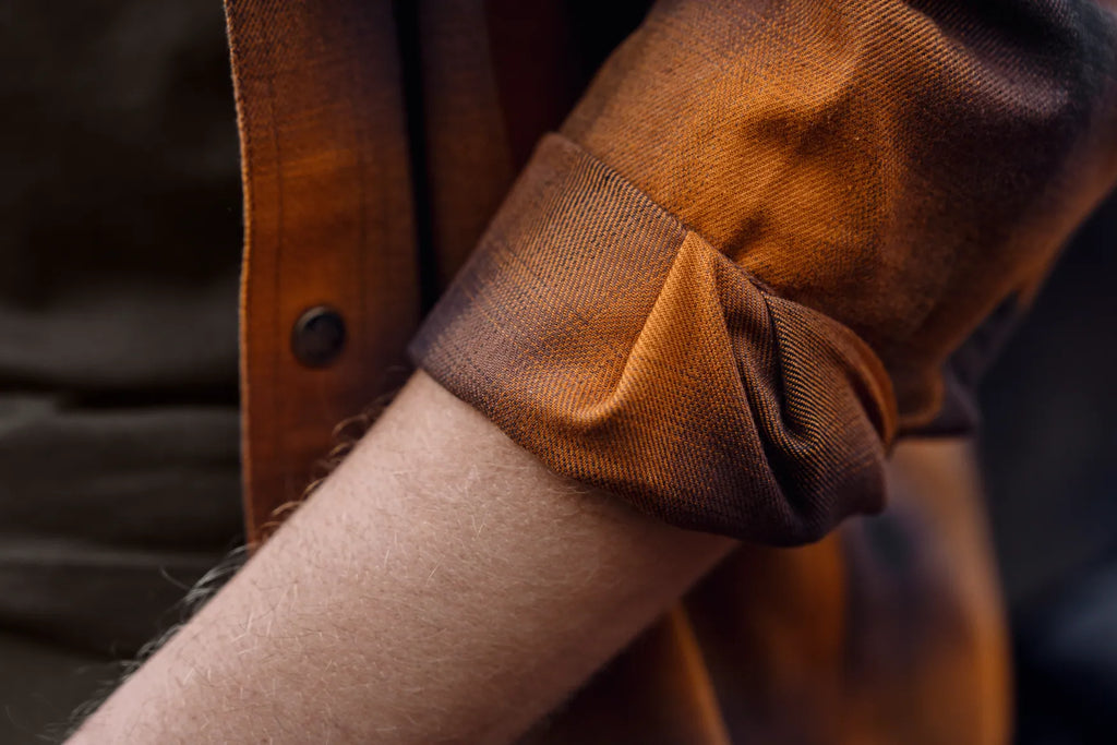 Folke L/S shirt - Maple check