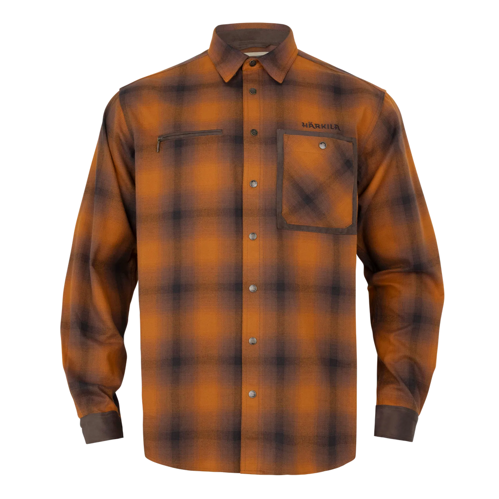Folke L/S shirt - Maple check