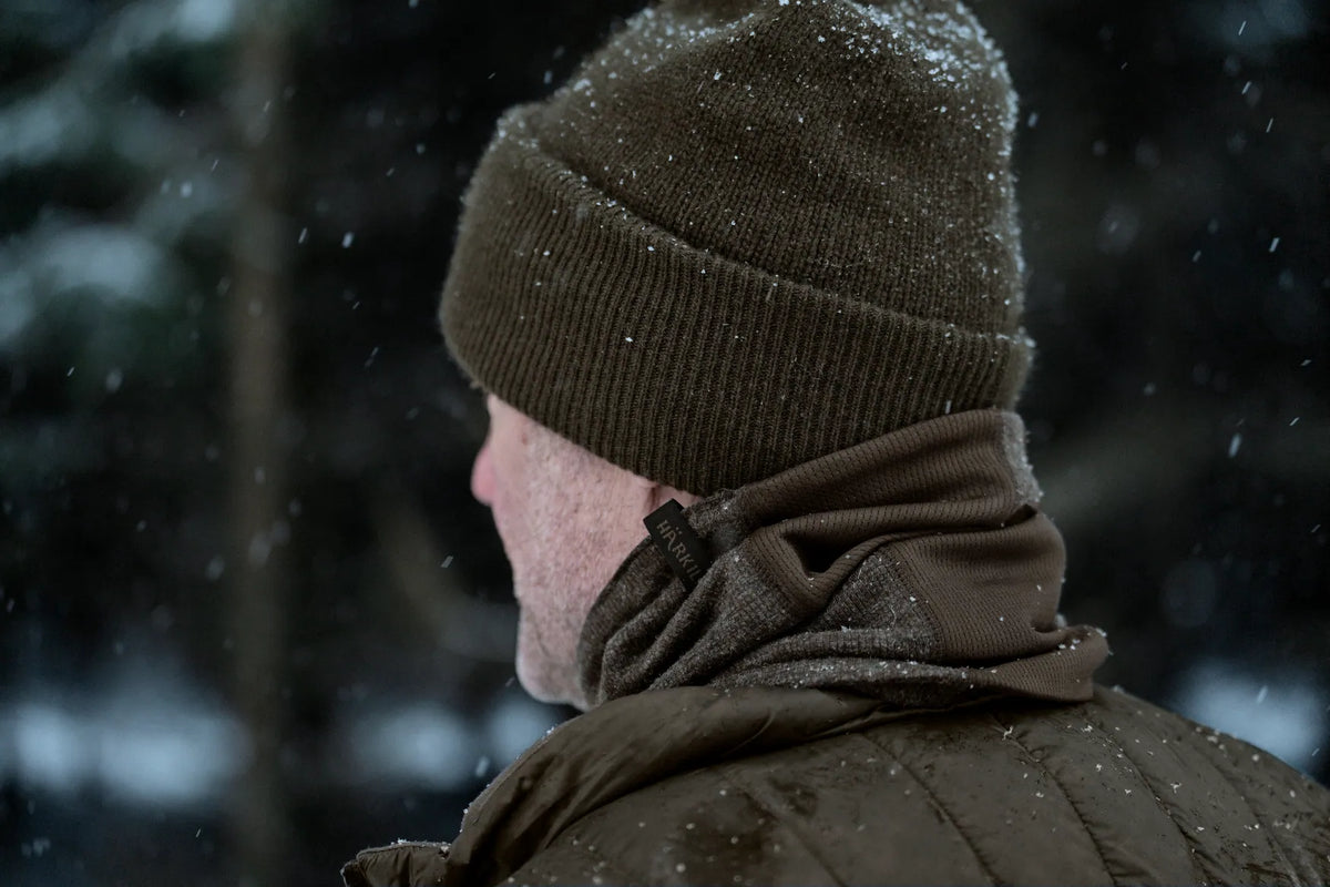 Kodiak CleverWool neck gaiter - Dark hunting green