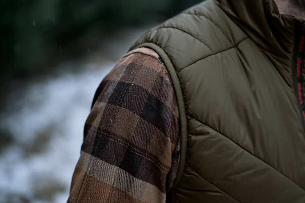 Härkila Heat Insulated waistcoat - Willow green/Shadow brown