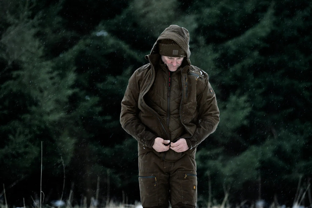Härkila Heat Insulated waistcoat - Willow green/Shadow brown