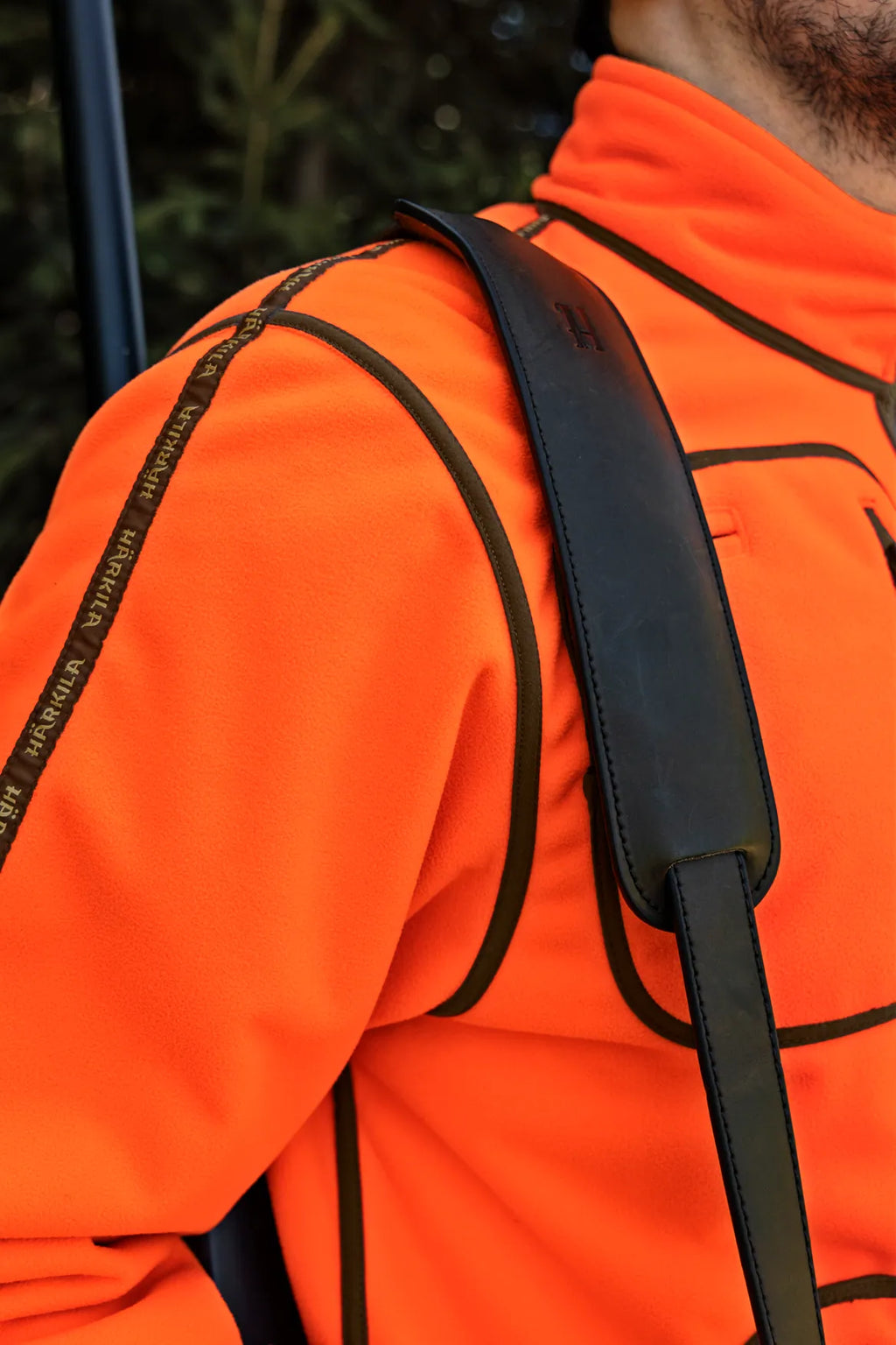 Kamko Blaze rev. fleece jacket - Orange blaze/Willow green