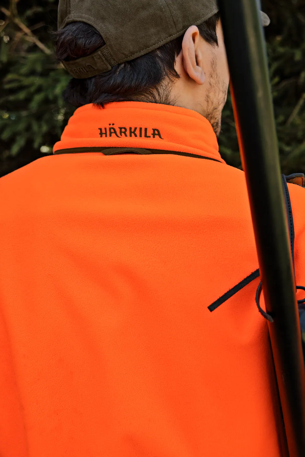 Kamko Blaze rev. fleece jacket - Orange blaze/Willow green