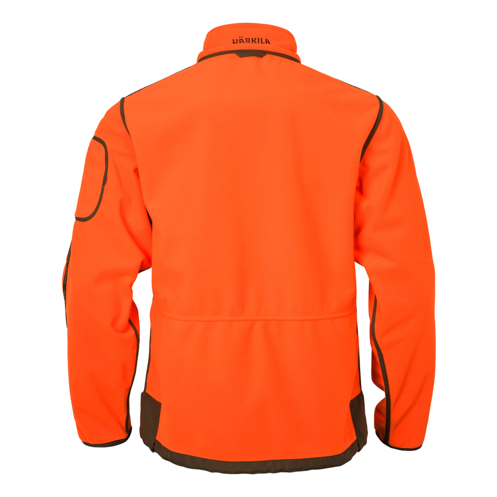 Kamko Blaze rev. fleece jacket - Orange blaze/Willow green