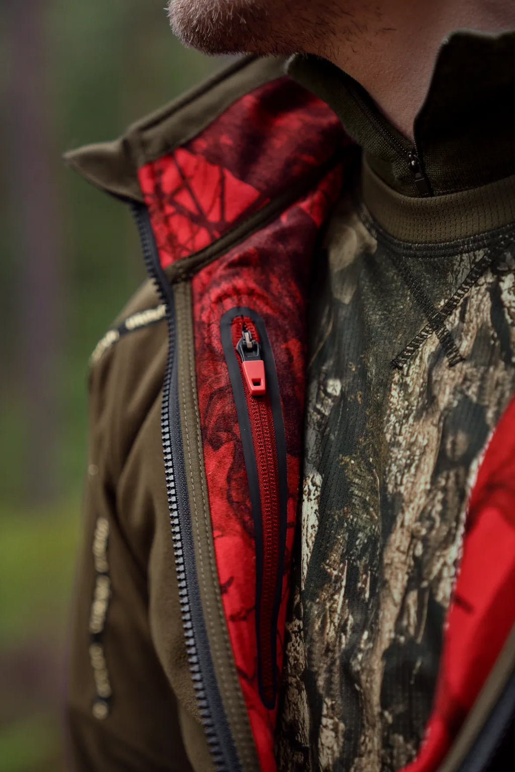 Kamko camo reversible WSP jacket - Hunting green/MossyOak®Break-up Country®