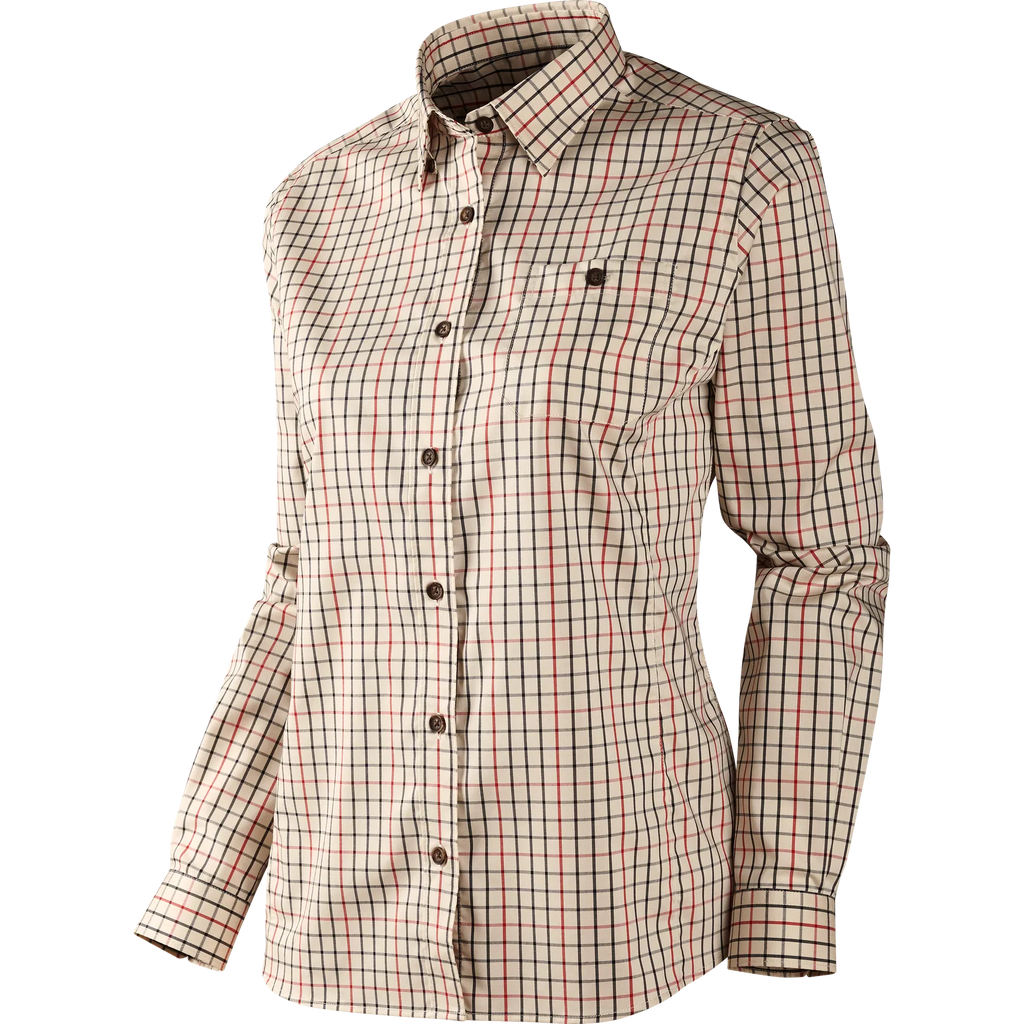 Lancaster Lady L/S shirt - Red check