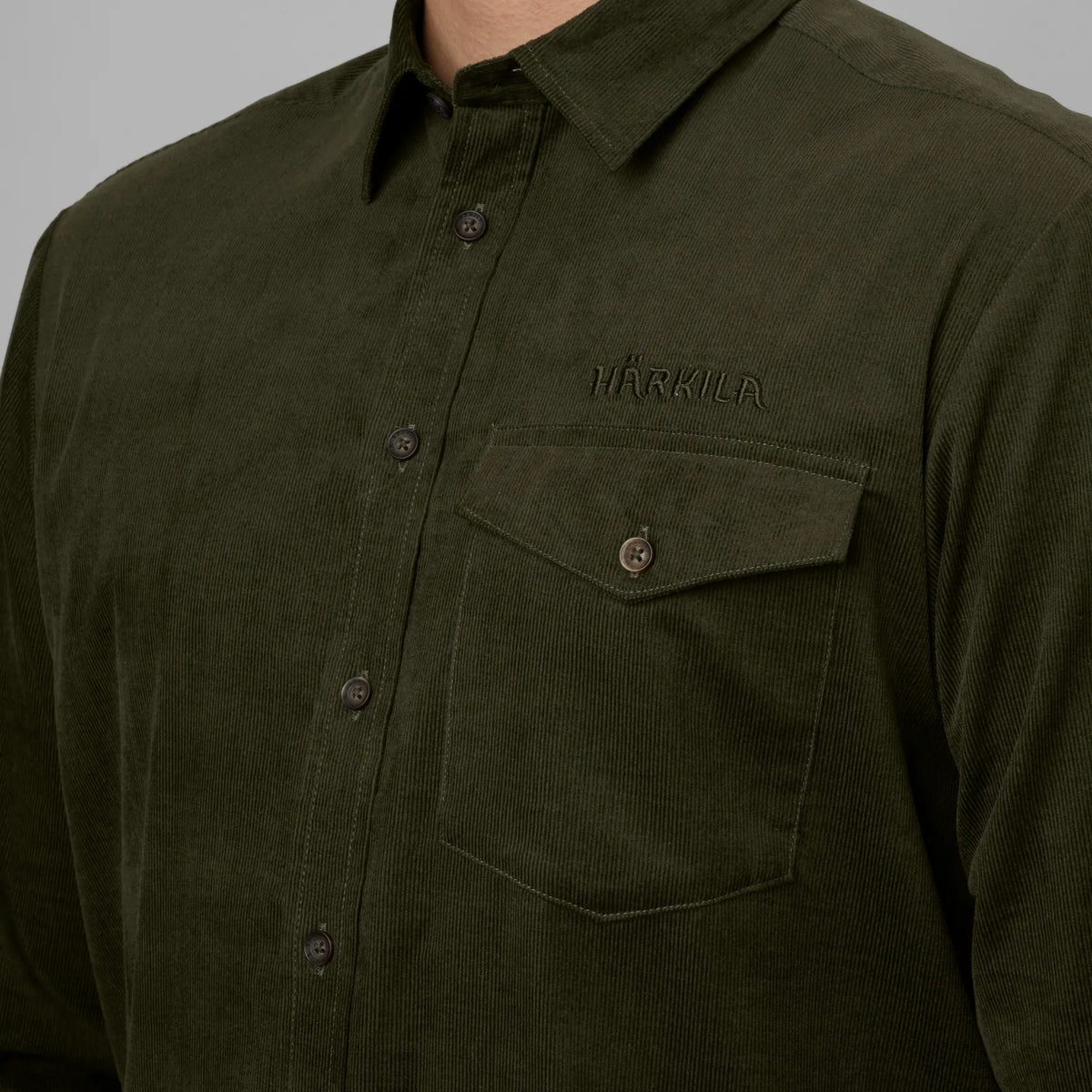 Kaldfjord corduroy shirt - Willow green