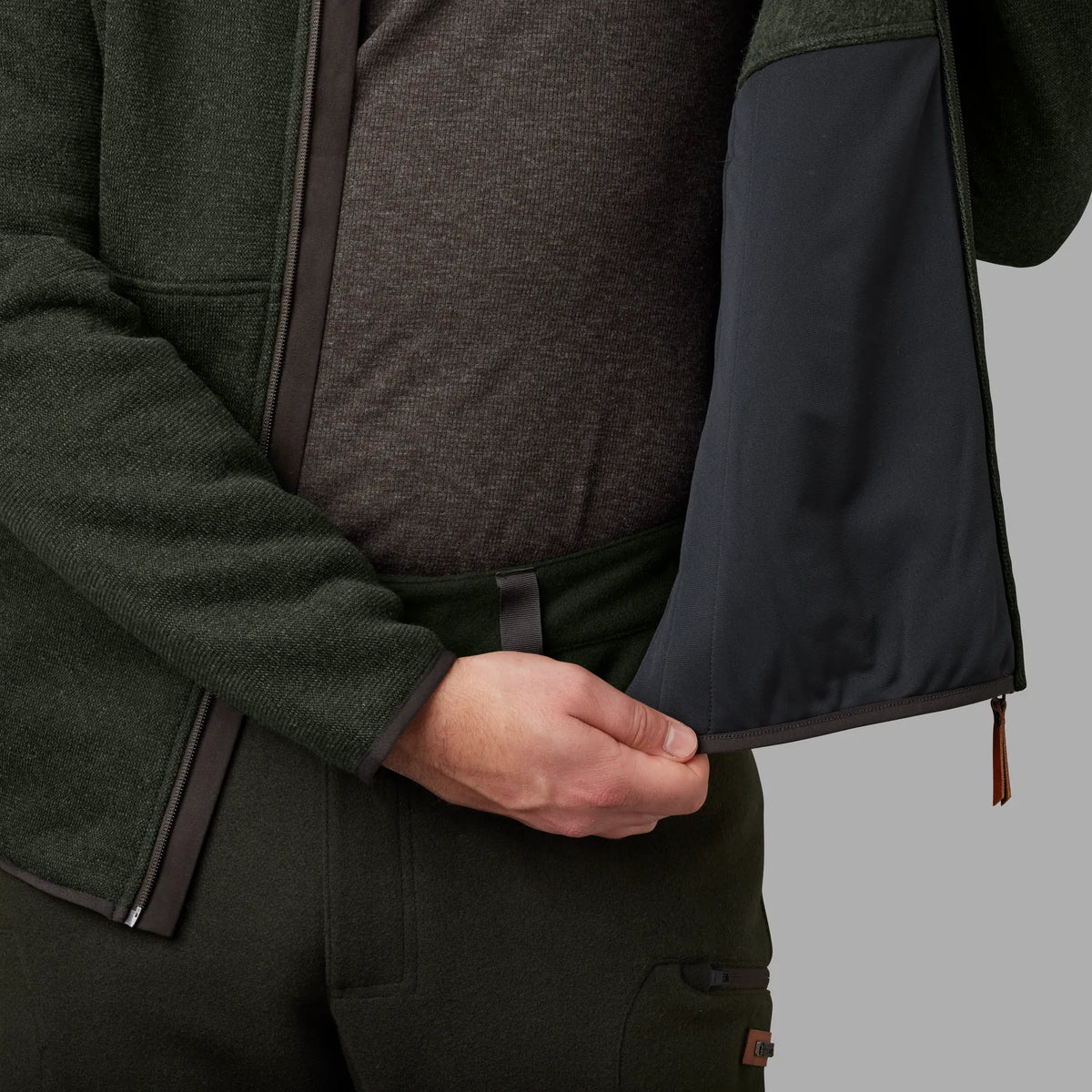 Metso full zip - Willow green