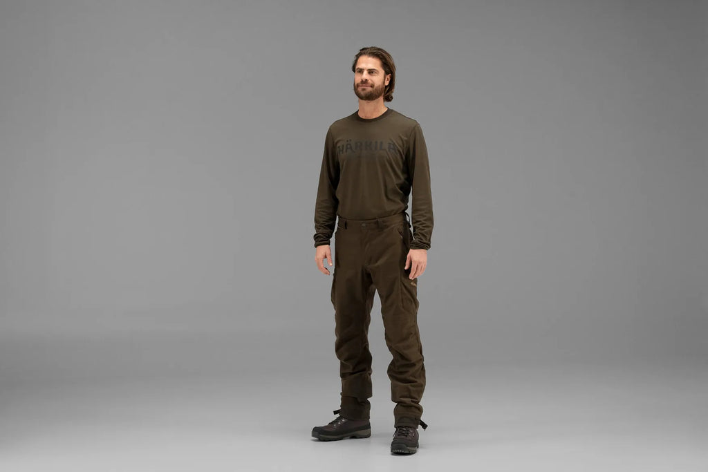 Mountain Hunter L/S t-shirt - Hunting green/Shadow brown