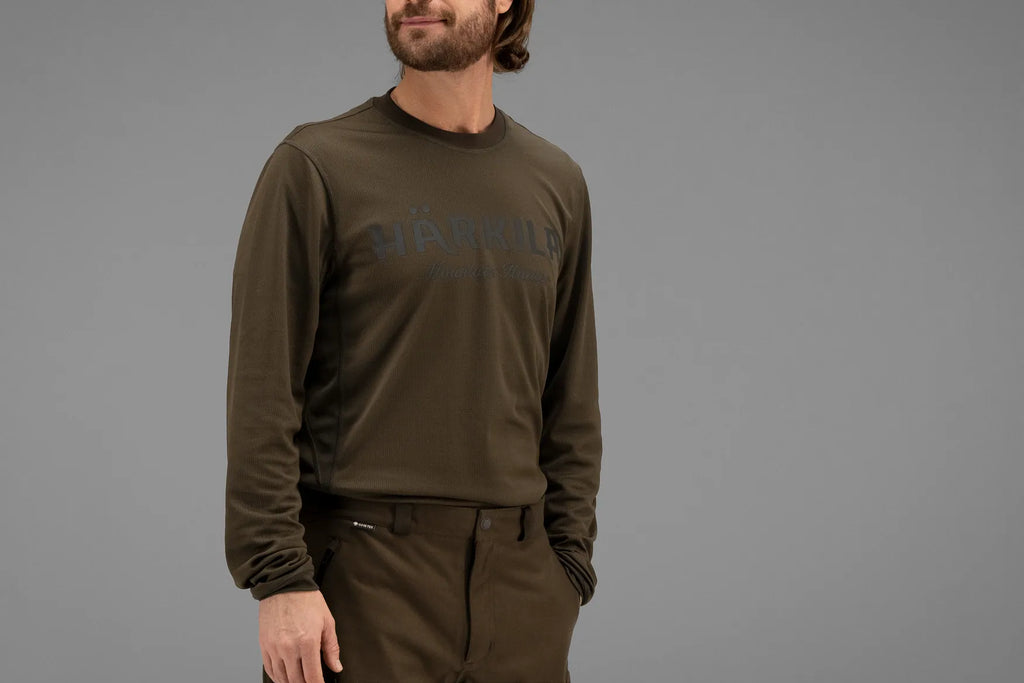 Mountain Hunter L/S t-shirt - Hunting green/Shadow brown