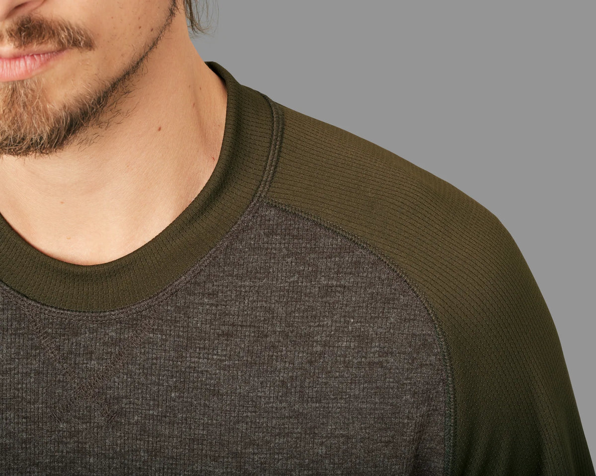 Metso L/S tshirt - Olive night/Willow green