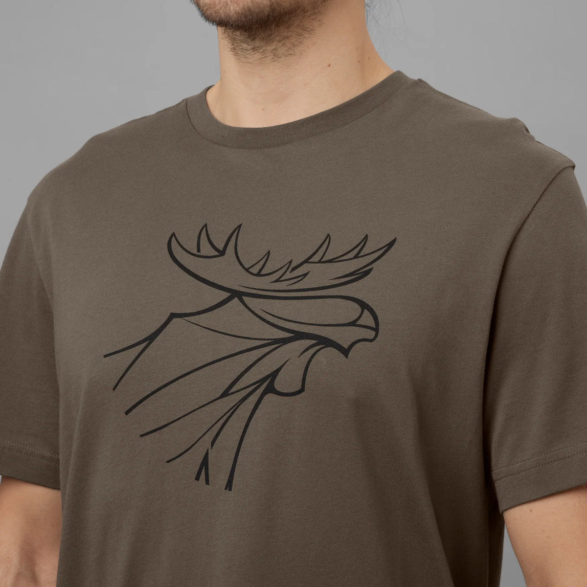 Härkila graphic t-shirt 2-pack - Brown granite/Phantom