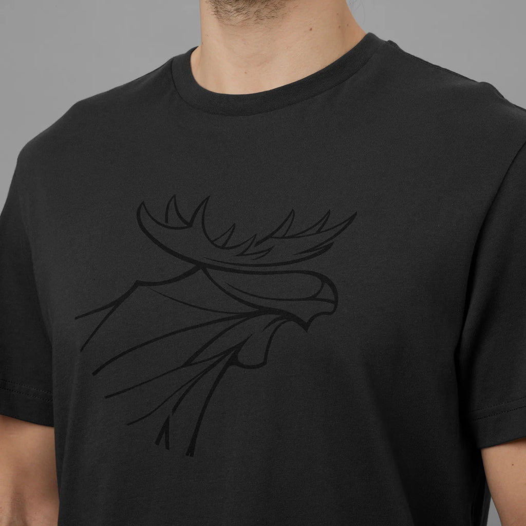 Härkila graphic t-shirt 2-pack - Brown granite/Phantom