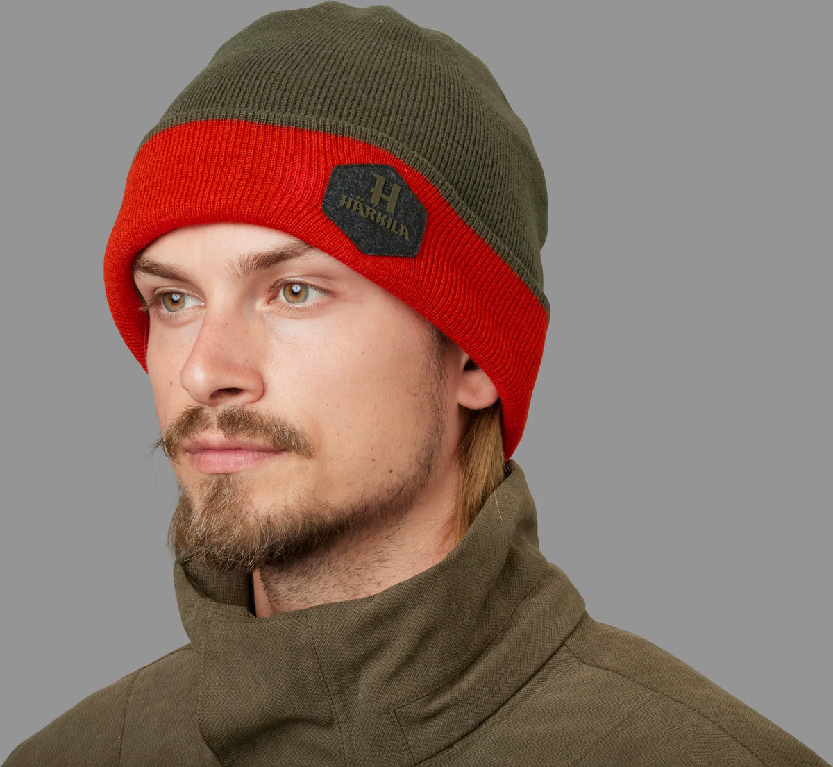 Driven Hunt reversible beanie - Willow green