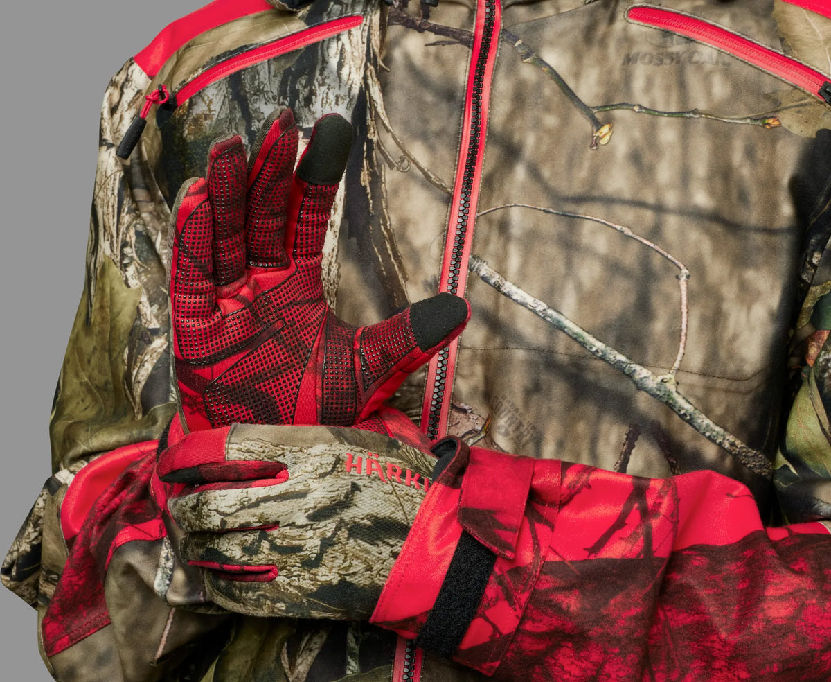 Moose Hunter 2.0 fleece gloves - MossyOak®Break-Up Country®/MossyOak®Red