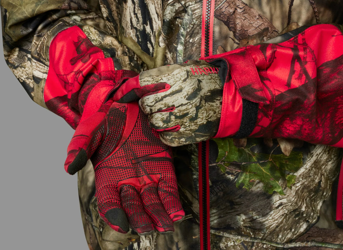 Moose Hunter 2.0 fleece gloves - MossyOak®Break-Up Country®/MossyOak®Red