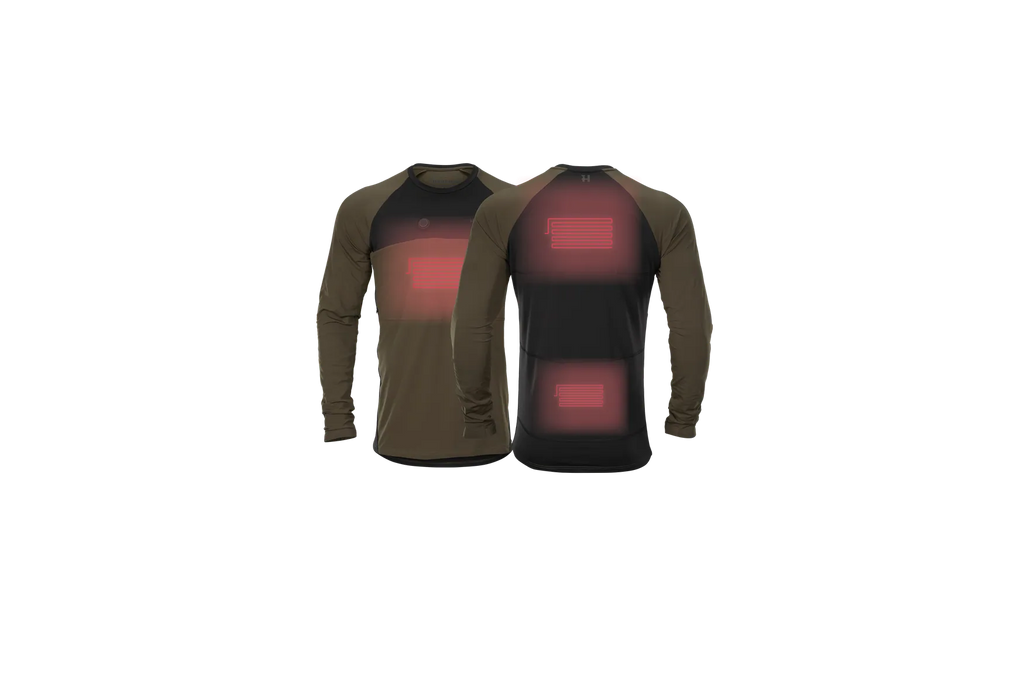 Härkila Heat L/S t-shirt - Willow green/Black