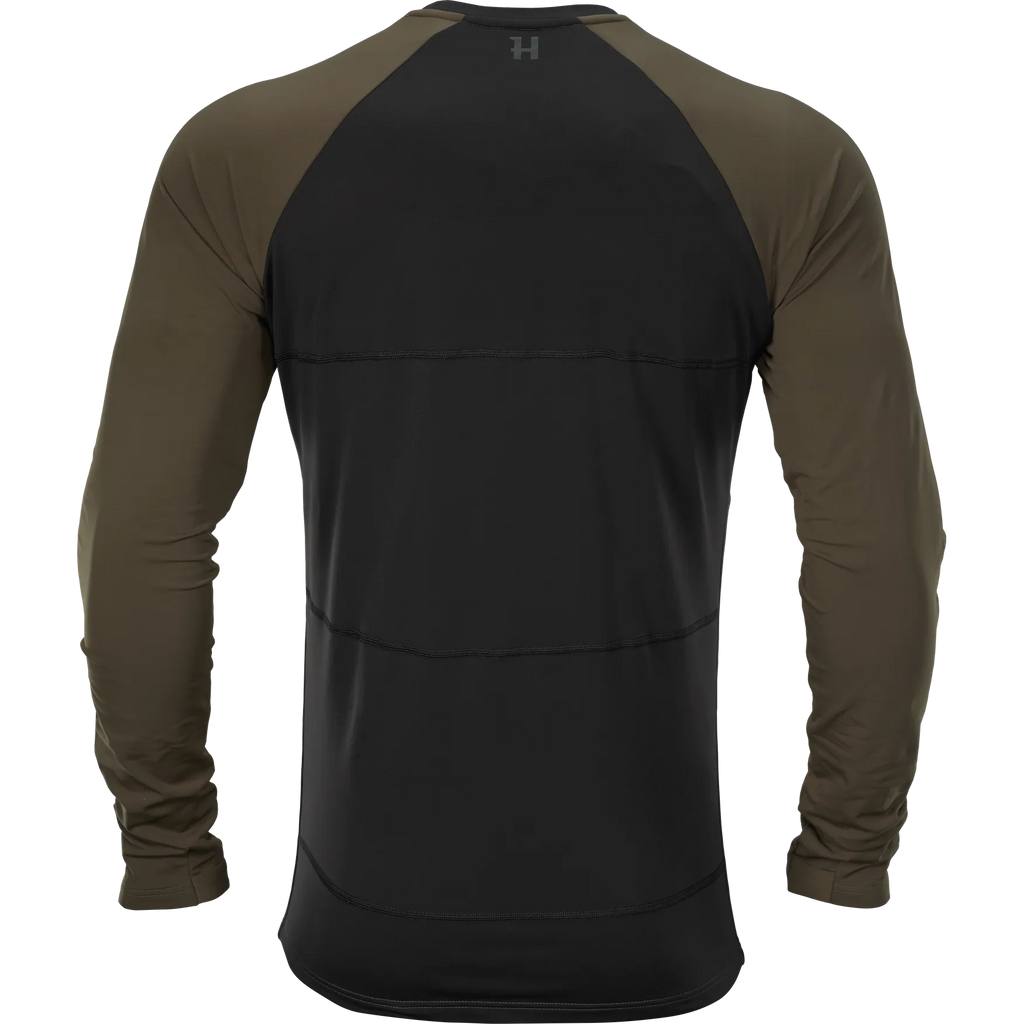 Härkila Heat L/S t-shirt - Willow green/Black
