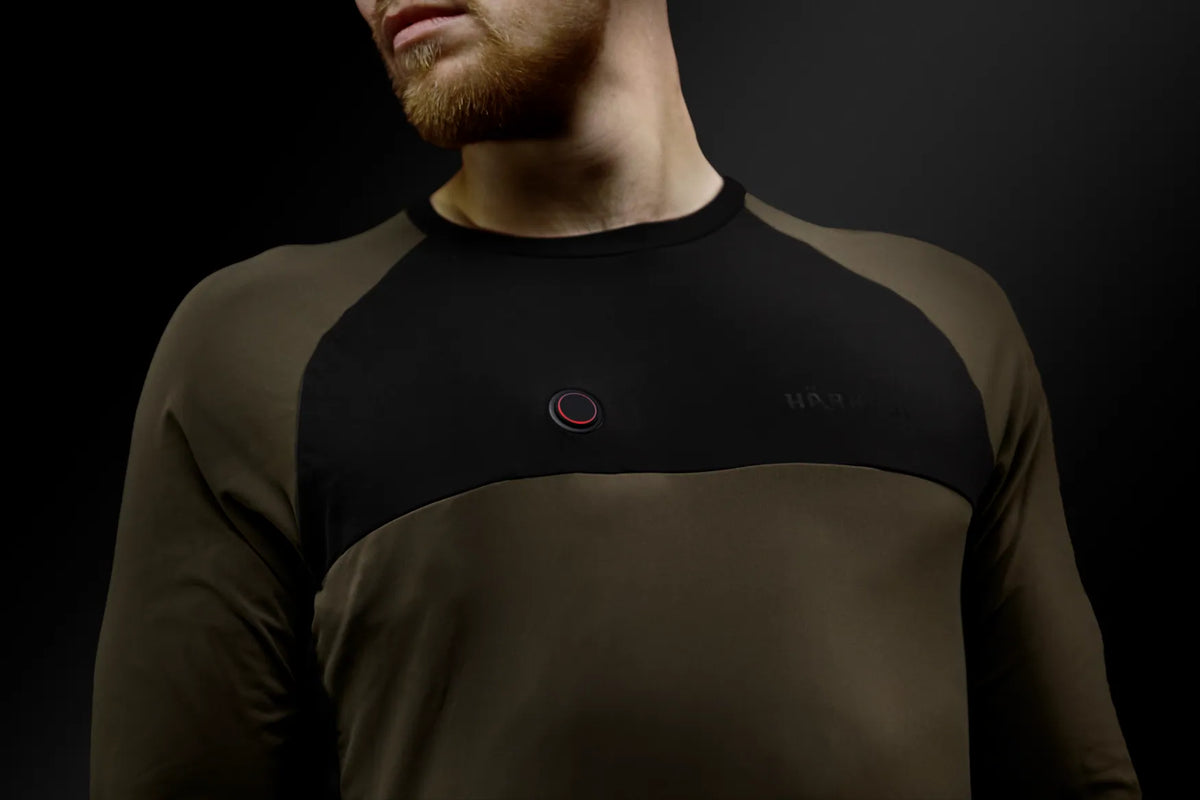 Härkila Heat L/S t-shirt - Willow green/Black
