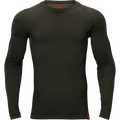 Härkila Base active L/S o-neck - Dark willow green