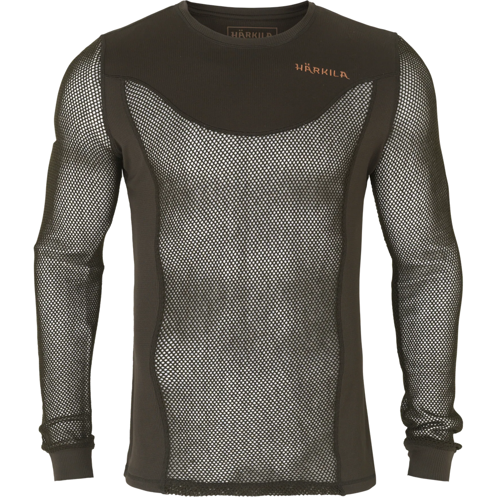 Härkila Base Mesh crew neck - Shadow brown
