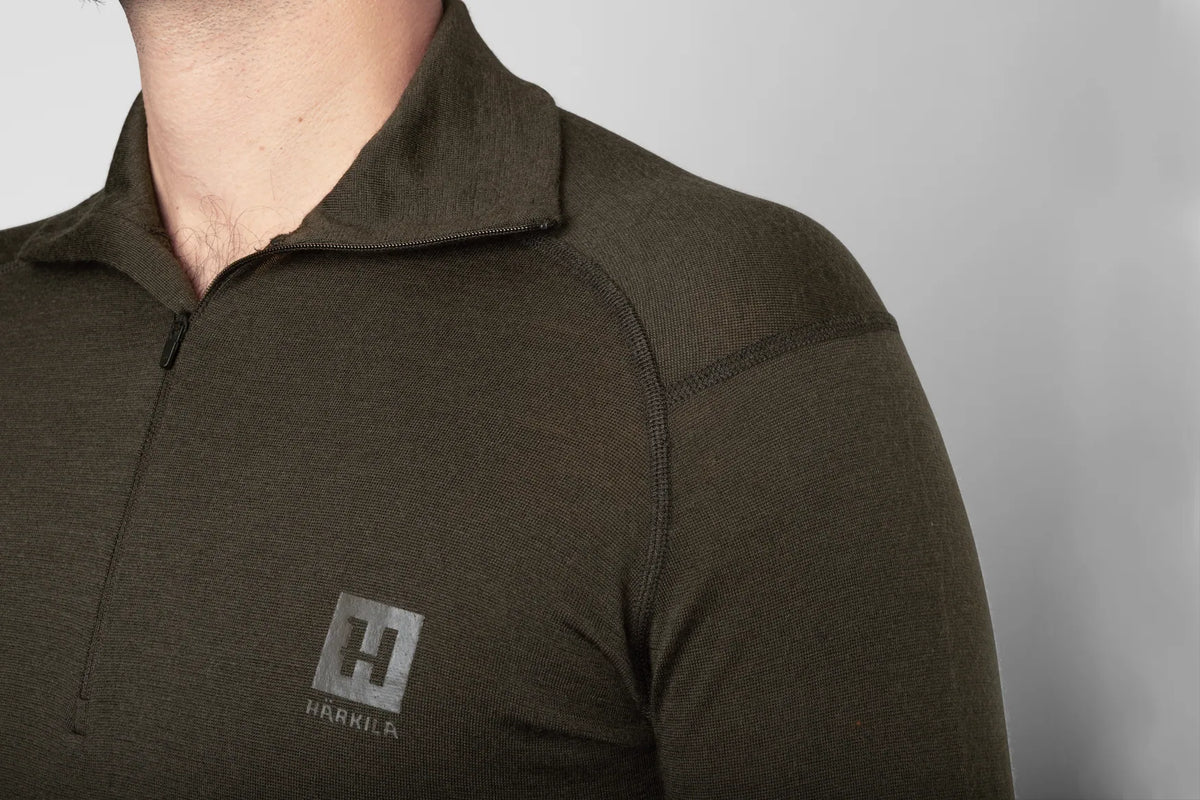 Härkila Base All Season half zip - Shadow brown