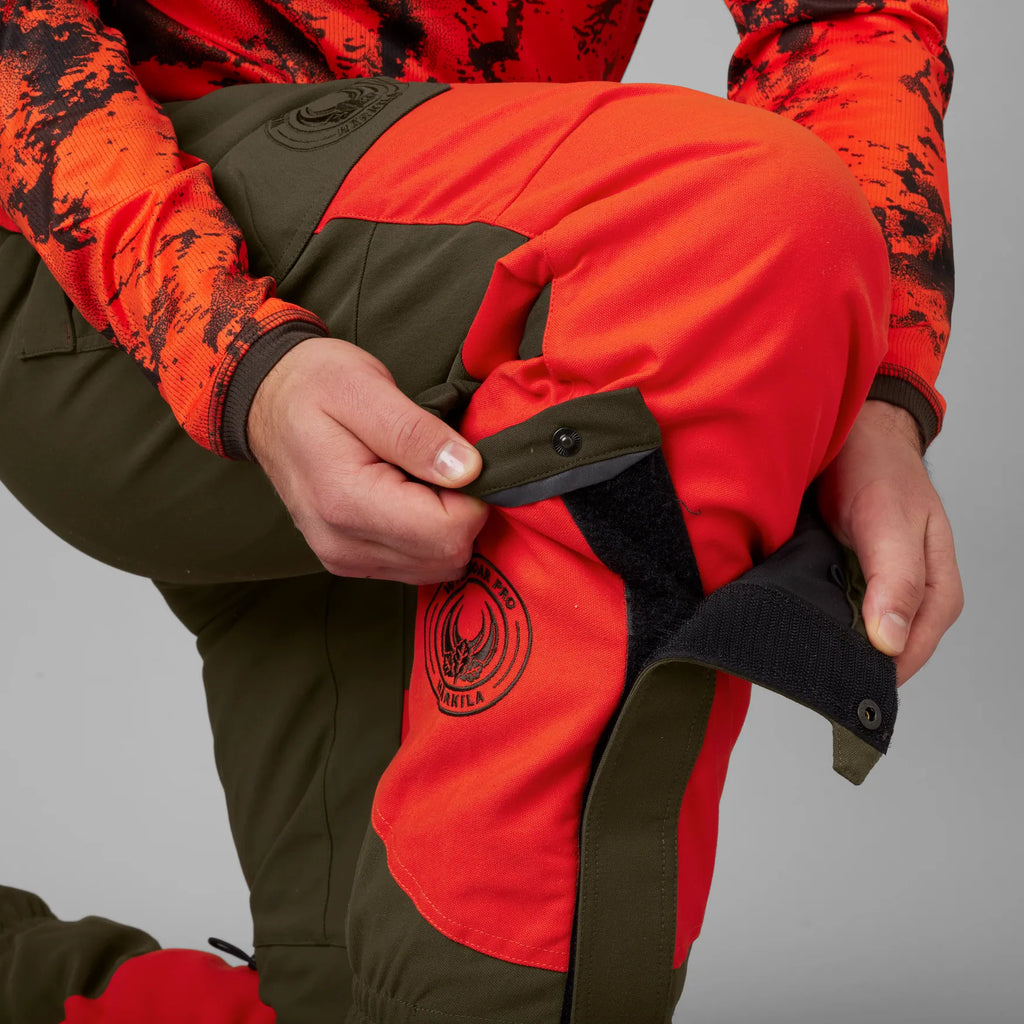 Wildboar Pro gaiters - Orange blaze/Willow green