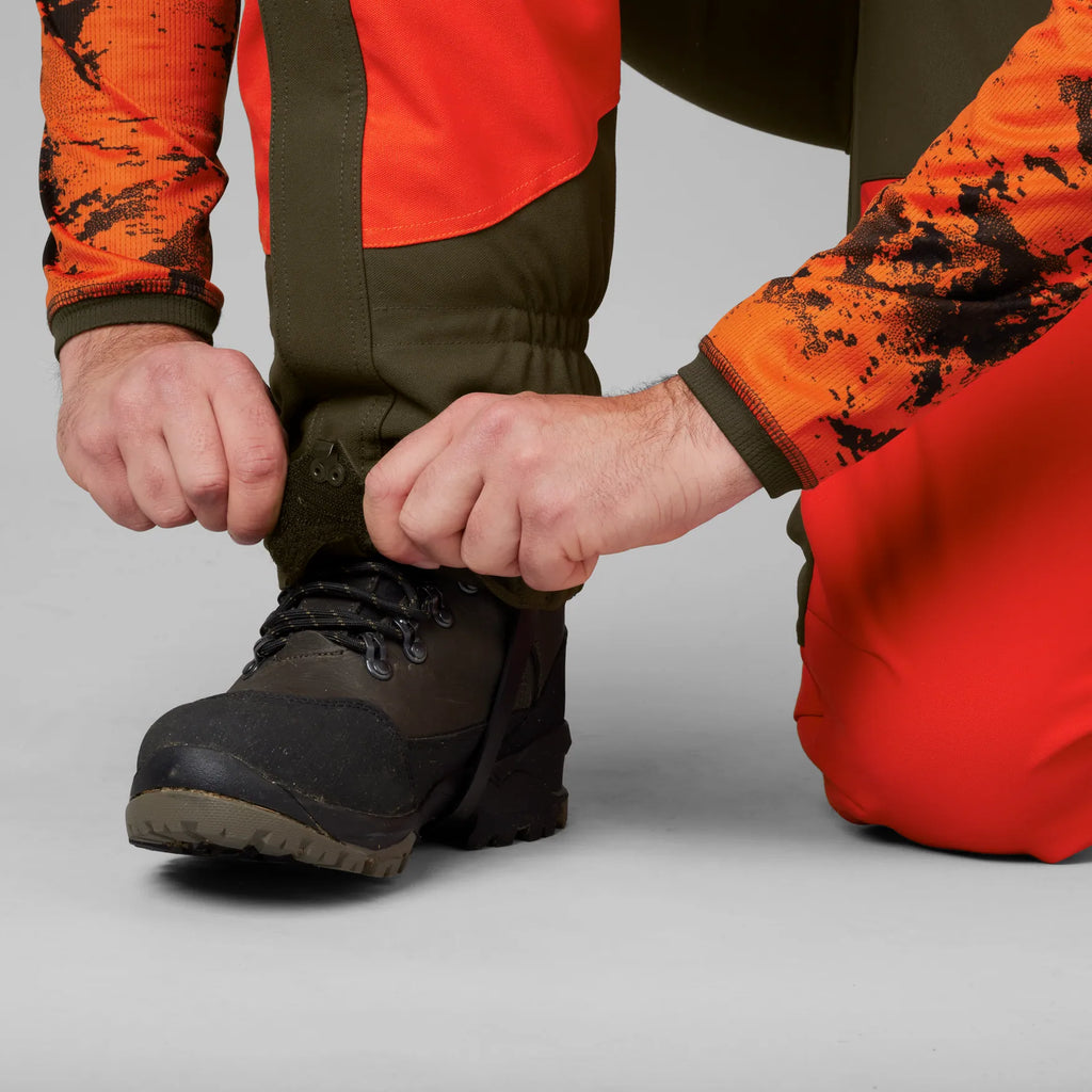 Wildboar Pro gaiters - Orange blaze/Willow green
