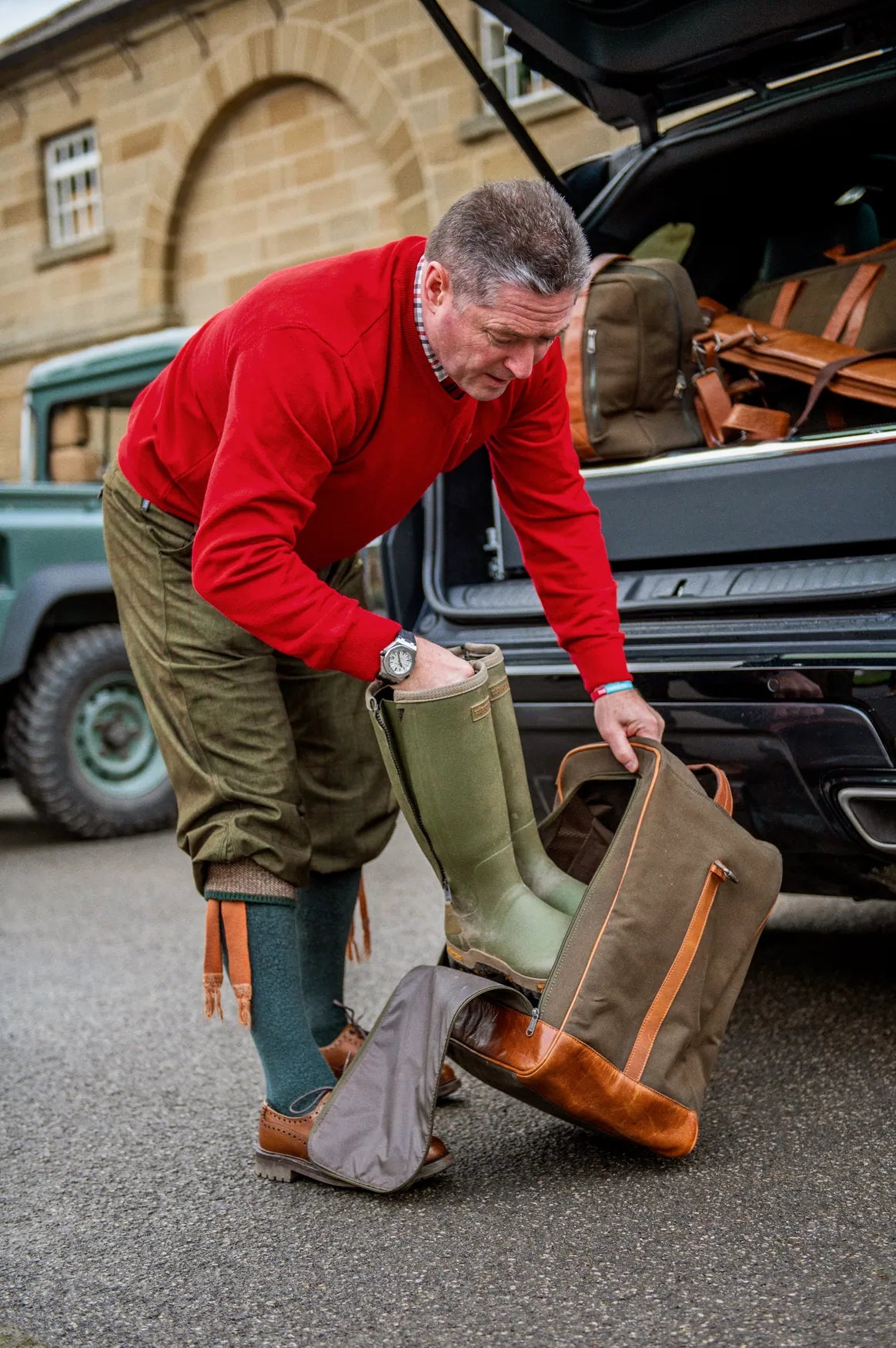 Retrieve boot bag - Warm olive