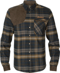 Jarne shooting L/S shirt - Dark olive